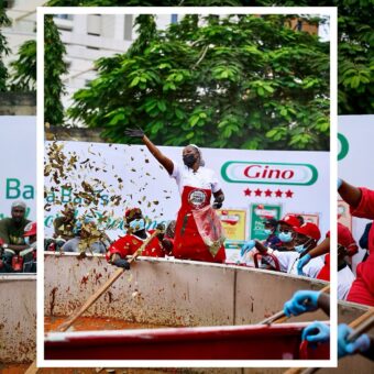 Hilda Baci entra para o Guinness ao preparar a maior panela de jollof rice do mundo